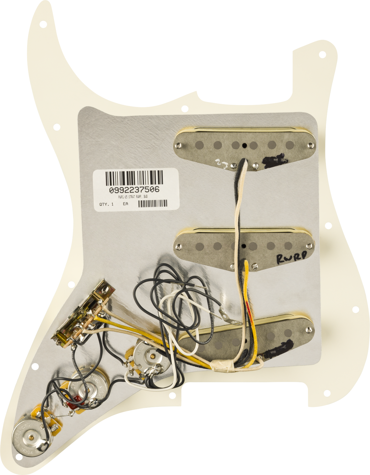 Pre-Wired Strat Pickguard Pure Vintage 65  Parchment 11 Hole