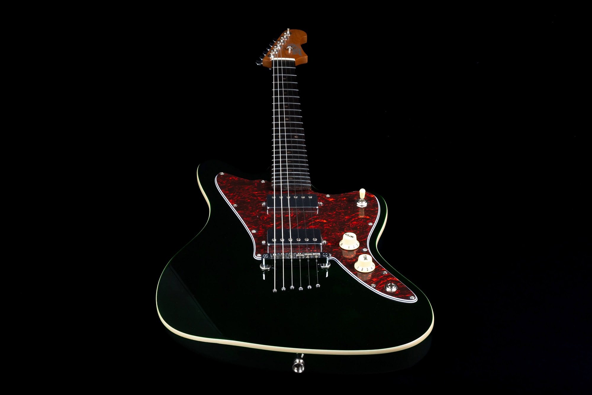 JJ-350 GR R Green Offset E-Gitarre