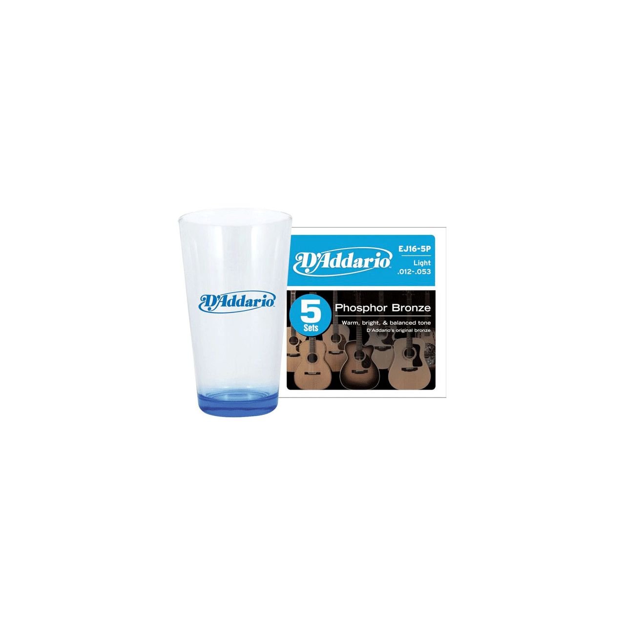 EJ16-5PG 5er Pack Saiten + Gratis Trinkglas