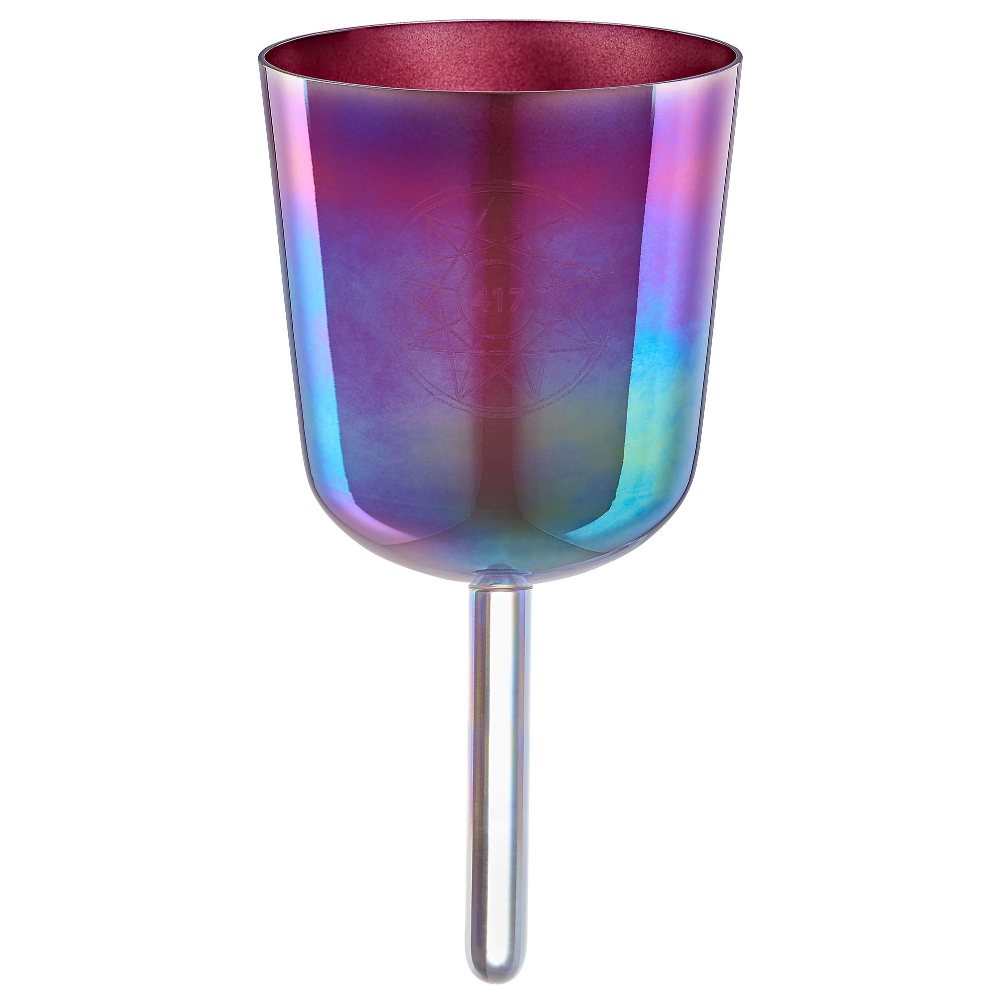 5,75" Essence Solfeggio Crystal Singing Bowl Re 417 Hz, Kupferbraun