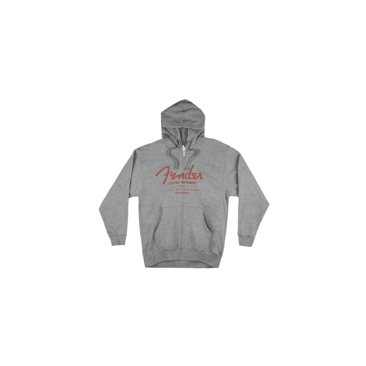 Electric Instruments Men's Zip Hoodie, Gray, XXL