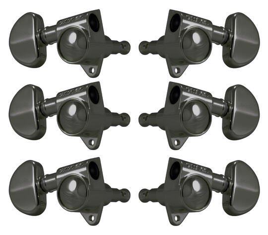 102-18BN Original Rotomatics with 18:1 Gear Ratio - Guitar Machine Heads, 3 + 3 - Black Nickel