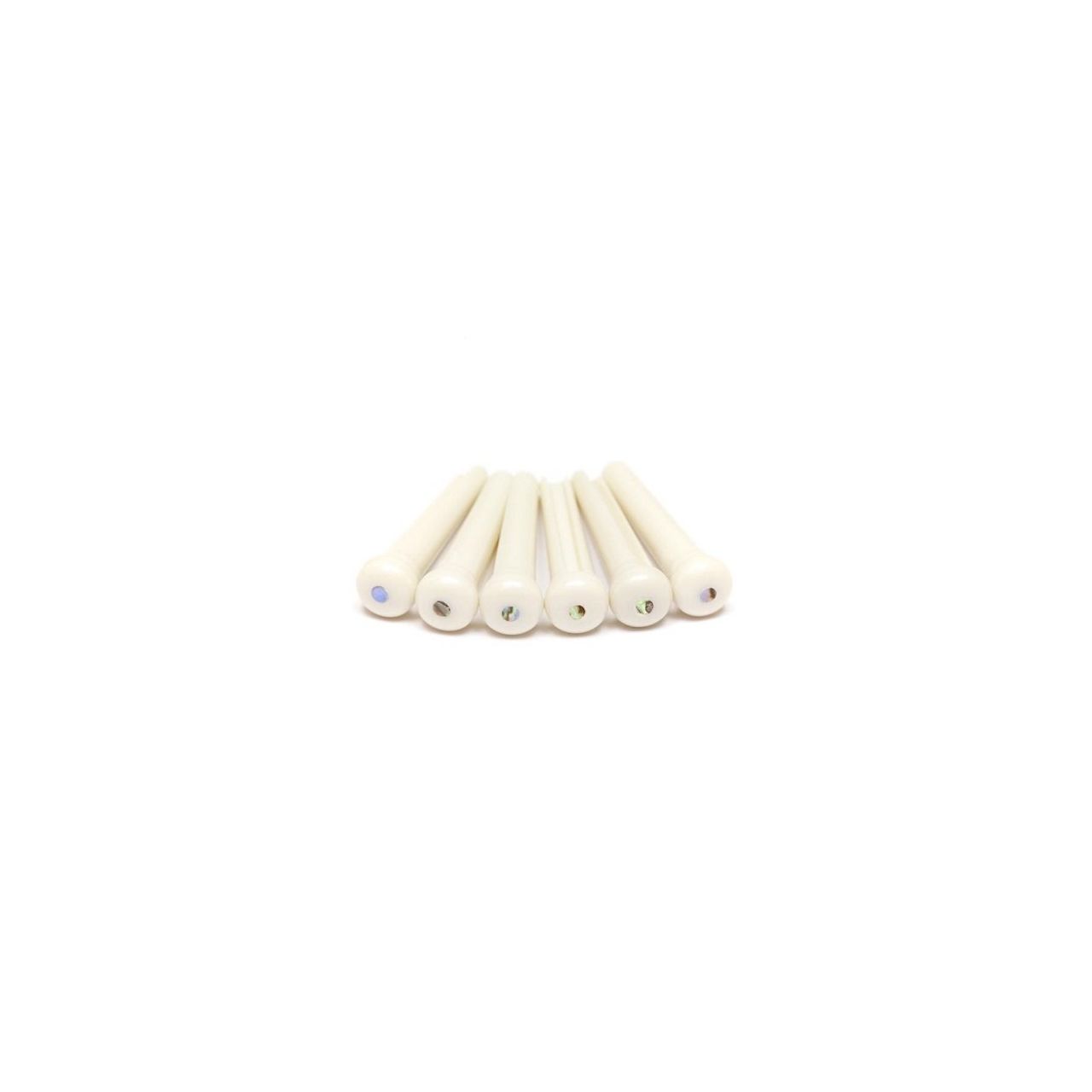TUSQ Bridge Pins Martin 2 mm Paua / Shell Inlay, 60 pcs