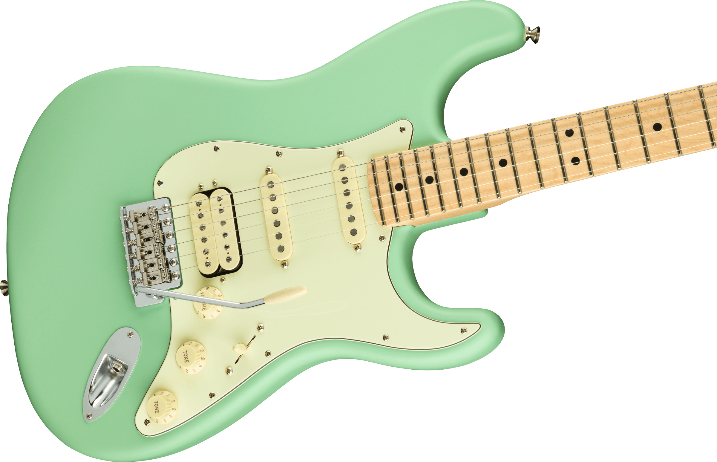 American Performer Stratocaster® HSS, Maple Fingerboard, Satin Surf Green