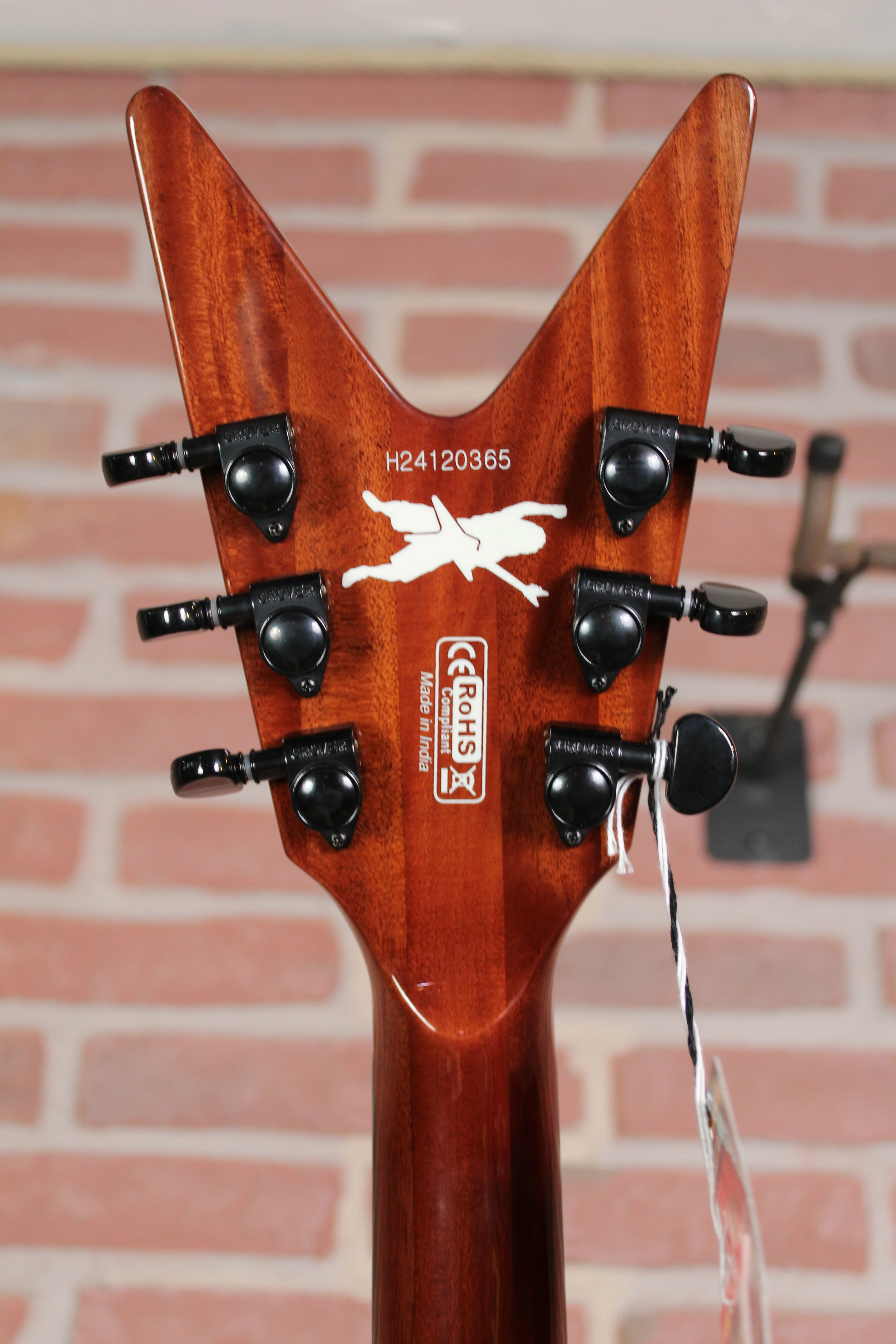 Dean Guitars Dimebag ML Dime Slime - Kopf Rückseite mit Schrauben der Mechaniken