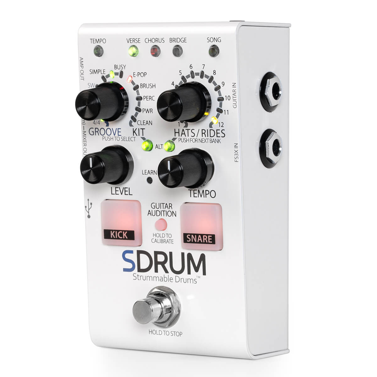 SDrum - Strummable Drums - Drum Computer im Stompbox Format