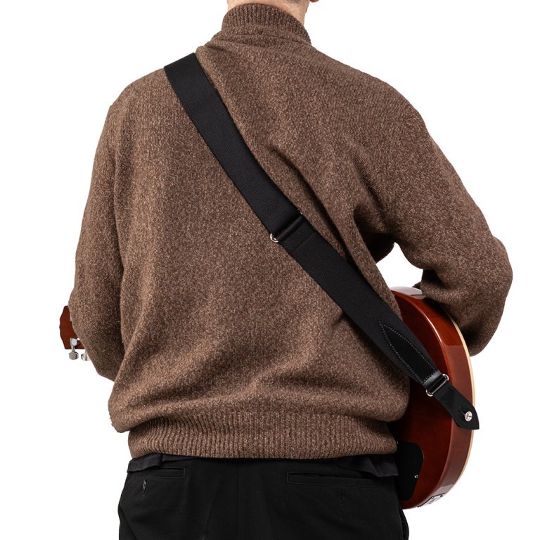 Gitarrengurt Baumwolle Black
