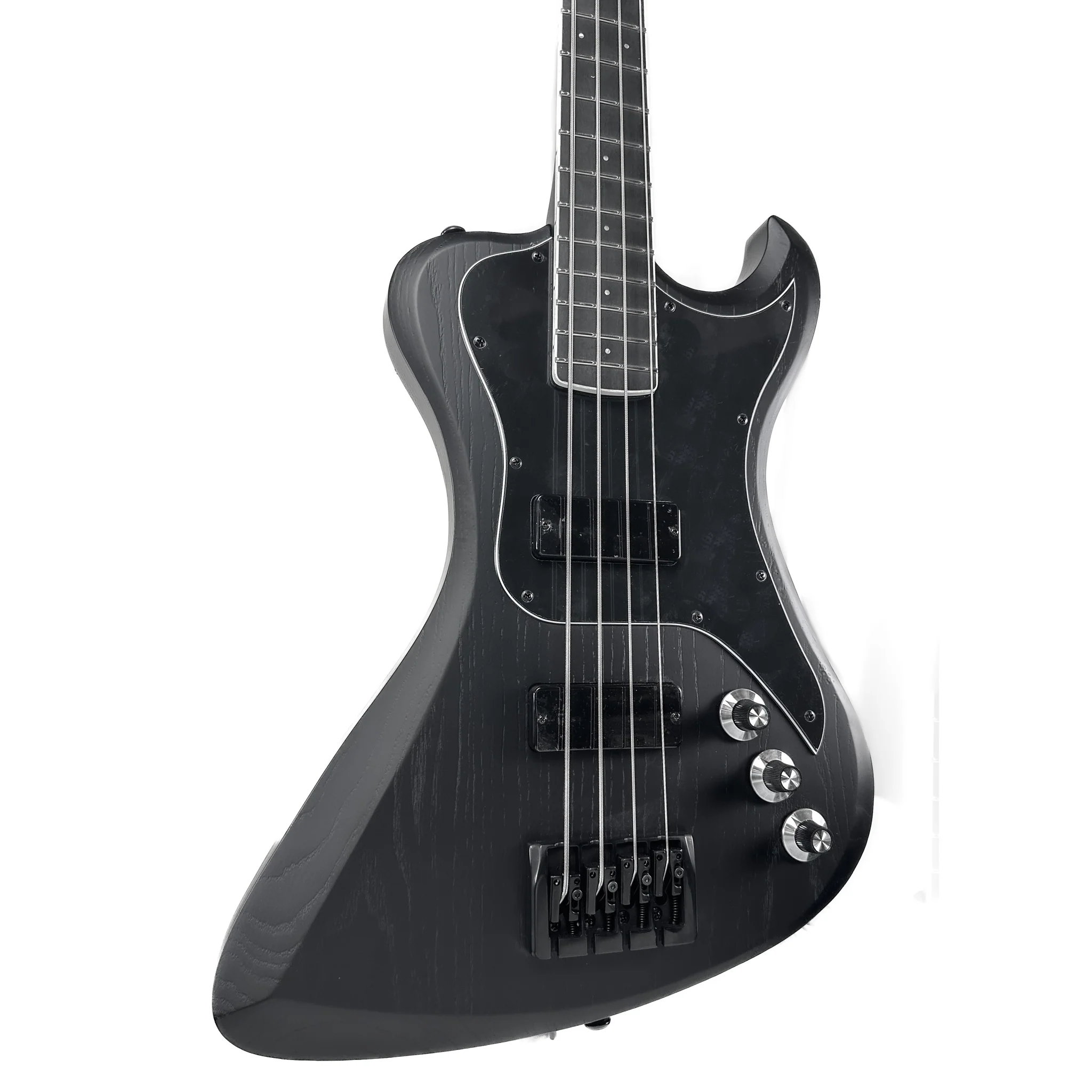R2 DE Bass Blacked Out Matte Black Swamp Ash