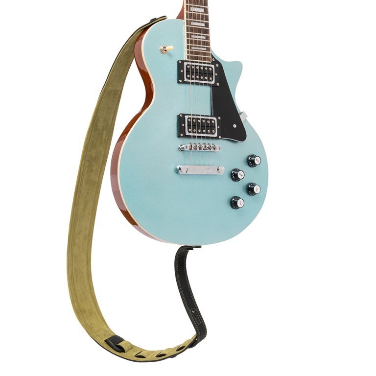 Gitarrengurt Leder Green