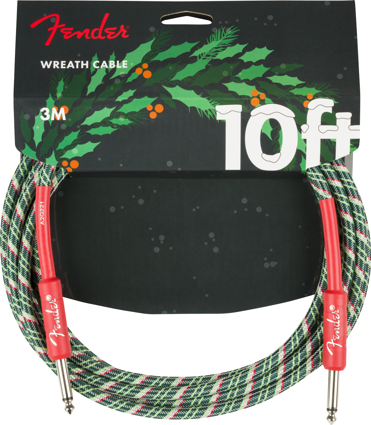 Wreath Holiday Cable 10ft Red/Green