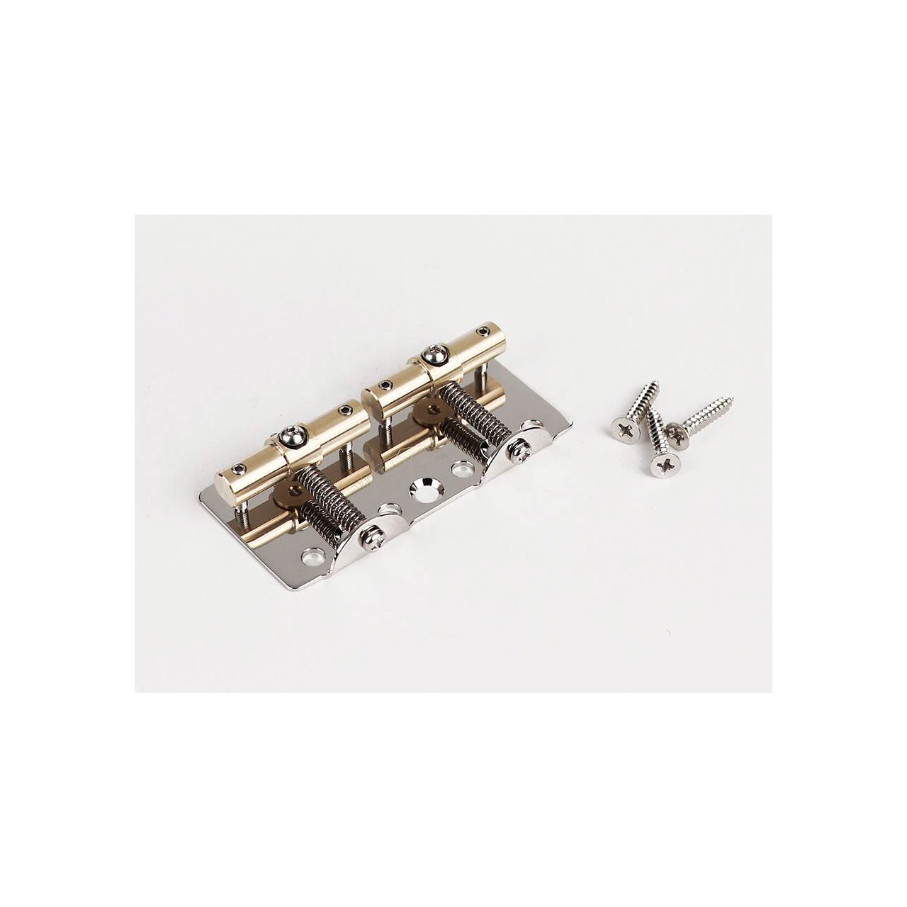 Bridge-Tailpiece 51 Puncher Bass Bridge Nickel