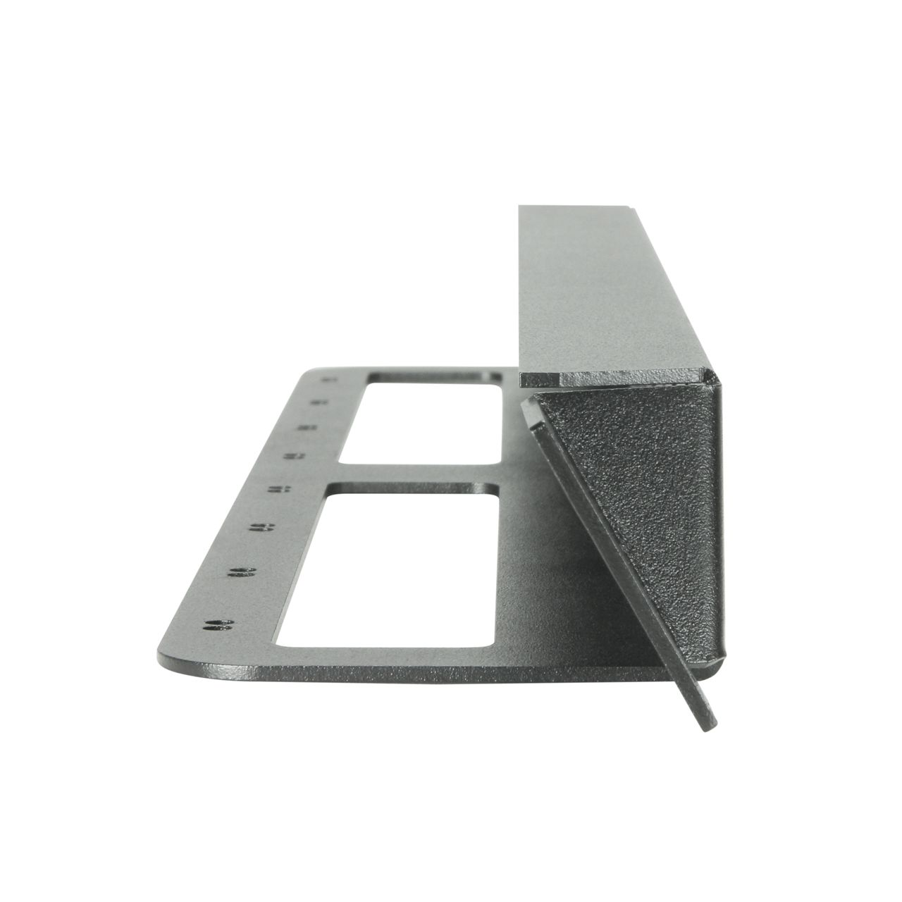 Adam Hall 19" Parts 872230 - 19" gewinkelte Rackblende für 8x D-TYPE Buchsen