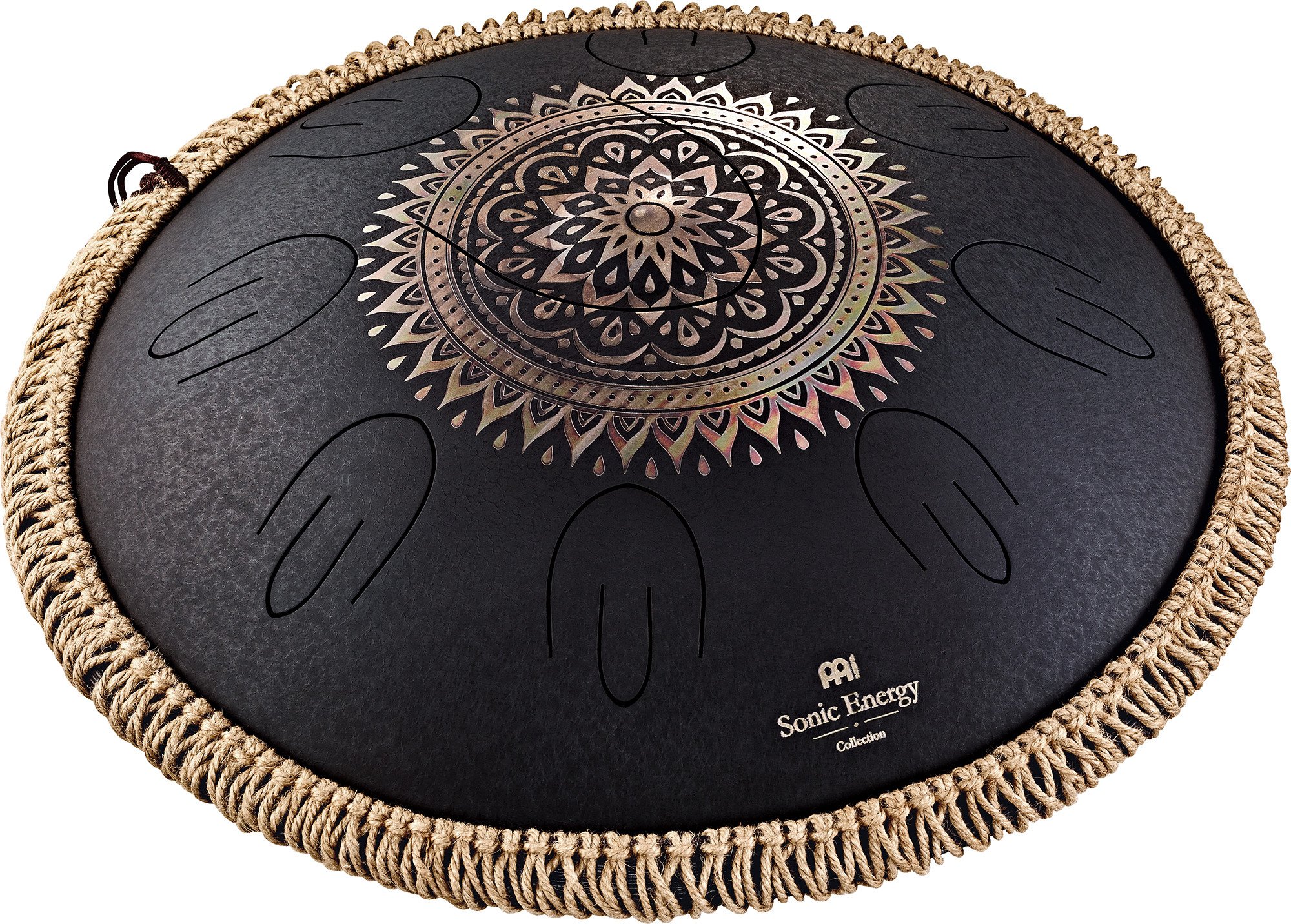 OSTD1BKE Octave Steel Tongue Drum Blumendesign D Kurd 9 Töne 440 Hz