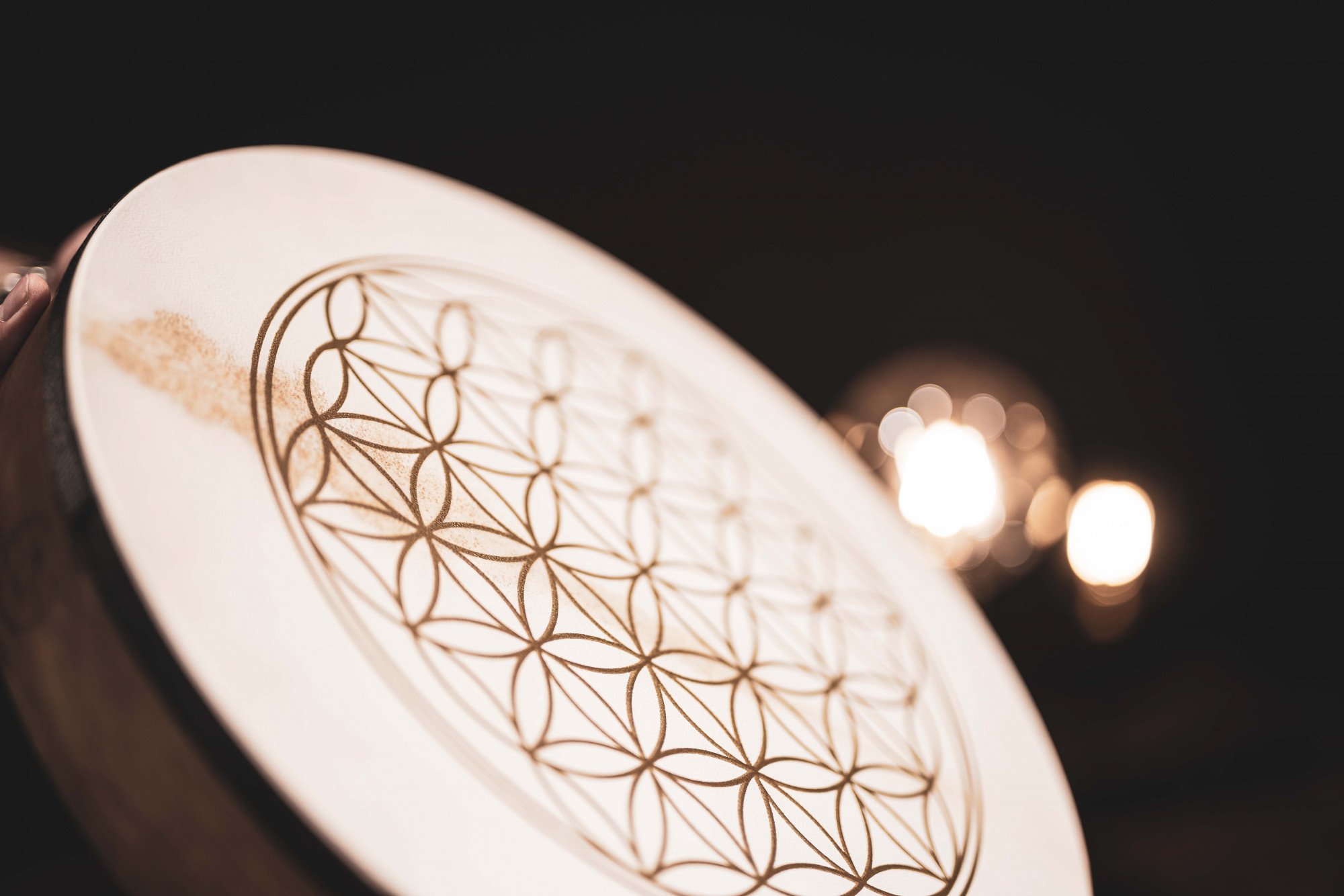 Hand Drum Flower of Life 16" / 40.6 cm