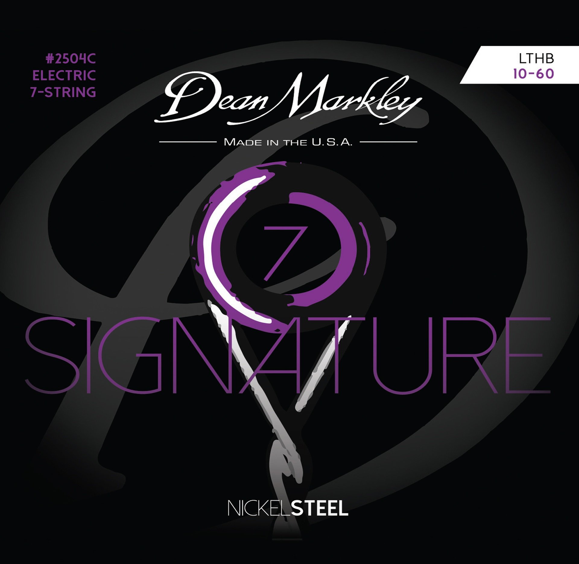 Signature - 2504 C - Electric Guitar String Set, 7-String, Light Top Heavy Bottom, .010-.060