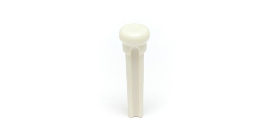 TUSQ PP-4000-00 - Presentation Style Bridge Pins - White - without Inlay