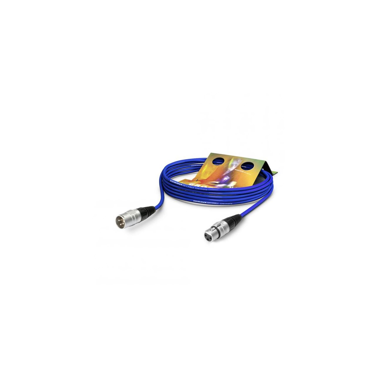 Mikrofonkabel Stage 22 Highflex, 2 x 0,22 mm² | XLR / XLR, HICON | 1,00m | blau