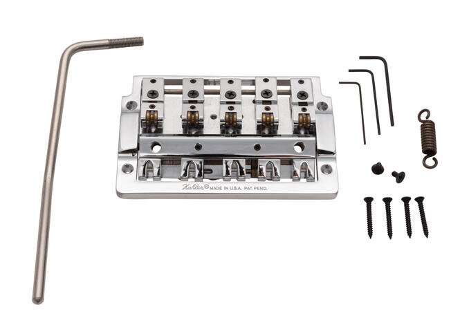 2415-XW5 - 5-String Bass Tremolo with Extra Wide Rearward Saddles - Chrome