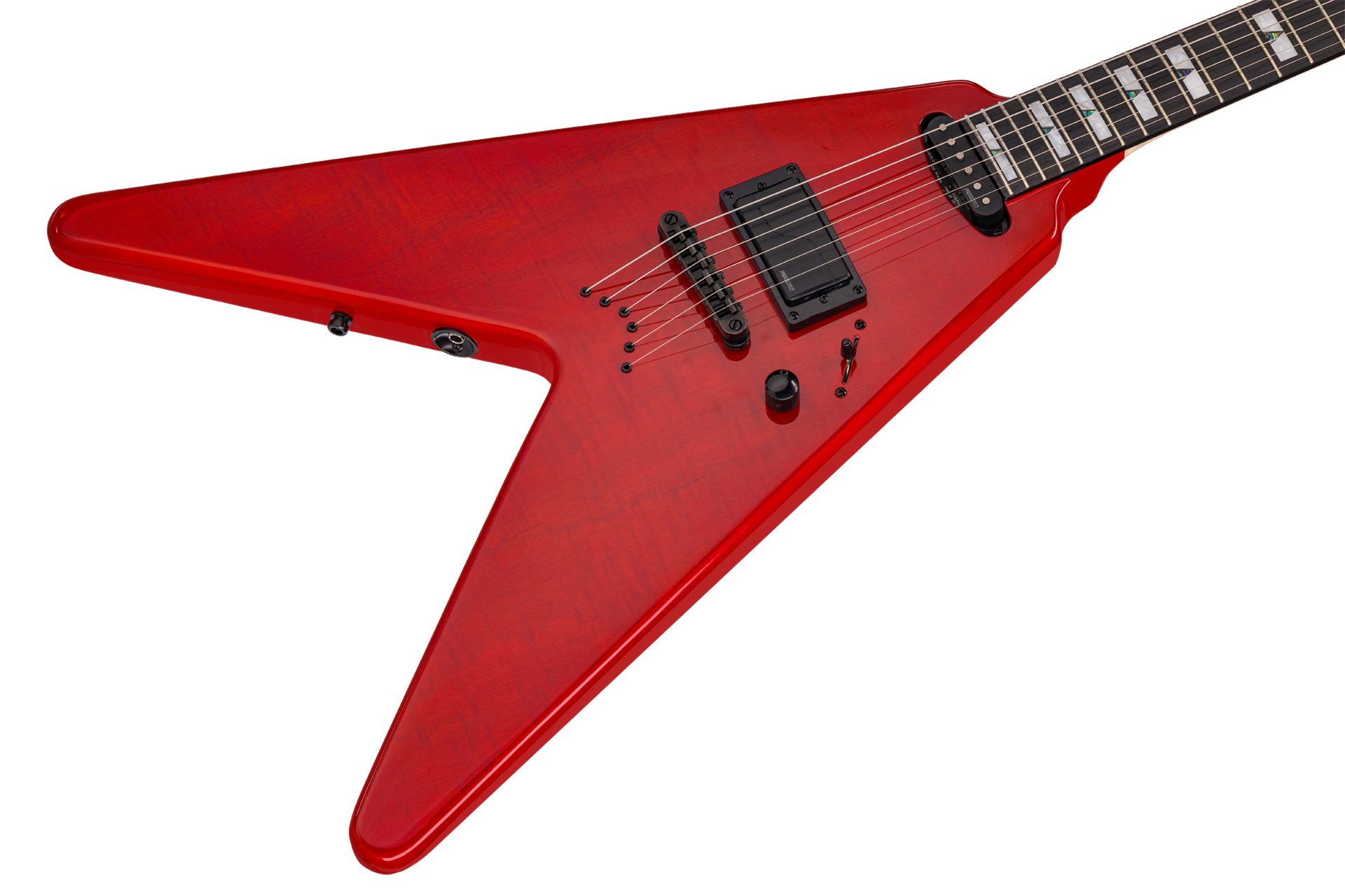 Artist Line Breaker WH-1- Majesty Red Blackburst Transparent High Polish E-Gitarre