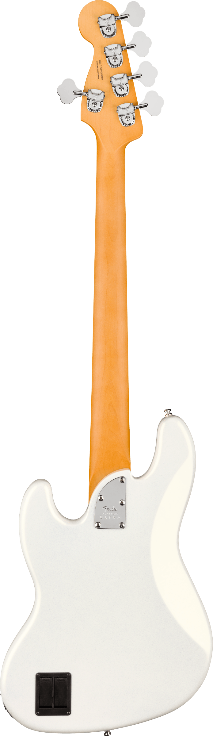 American Ultra Jazz Bass® V, Maple Fingerboard, Arctic Pearl