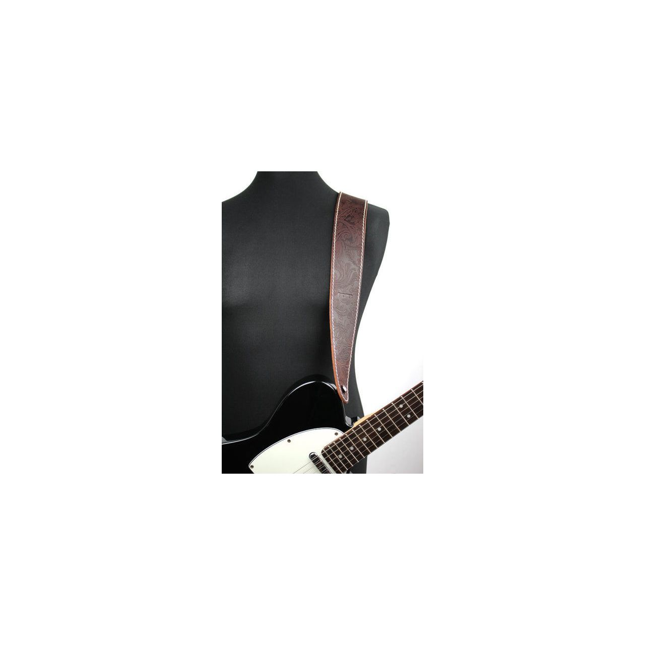 1490 Raw II Contour Western Rose braun - Gitarrengurt, Made in Germany