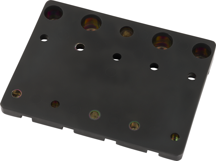Fender HiMass 4-String Bass Bridge Assembly Black