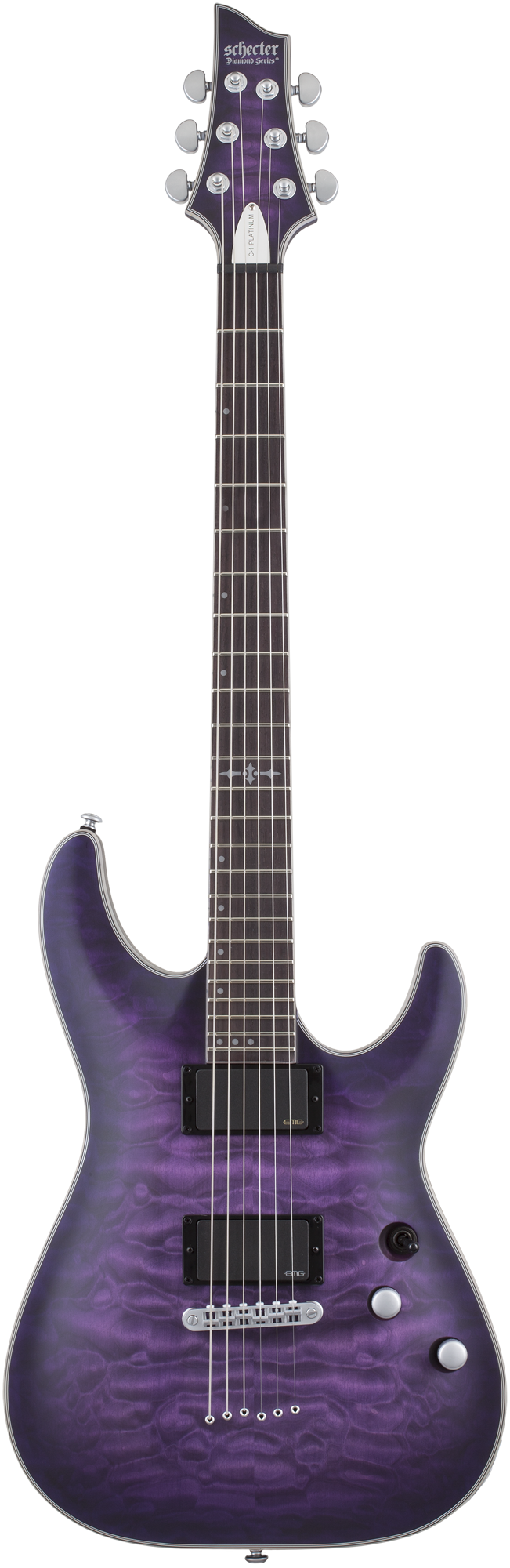 C-1 Platinum Satin Purple Burst E-Gitarre