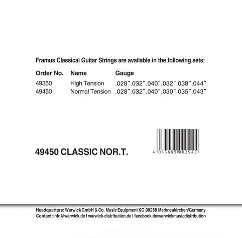 5 x Nylon-Saitensatz für Klassikgitarre im Vorteils-Pack! (5 Sätze)