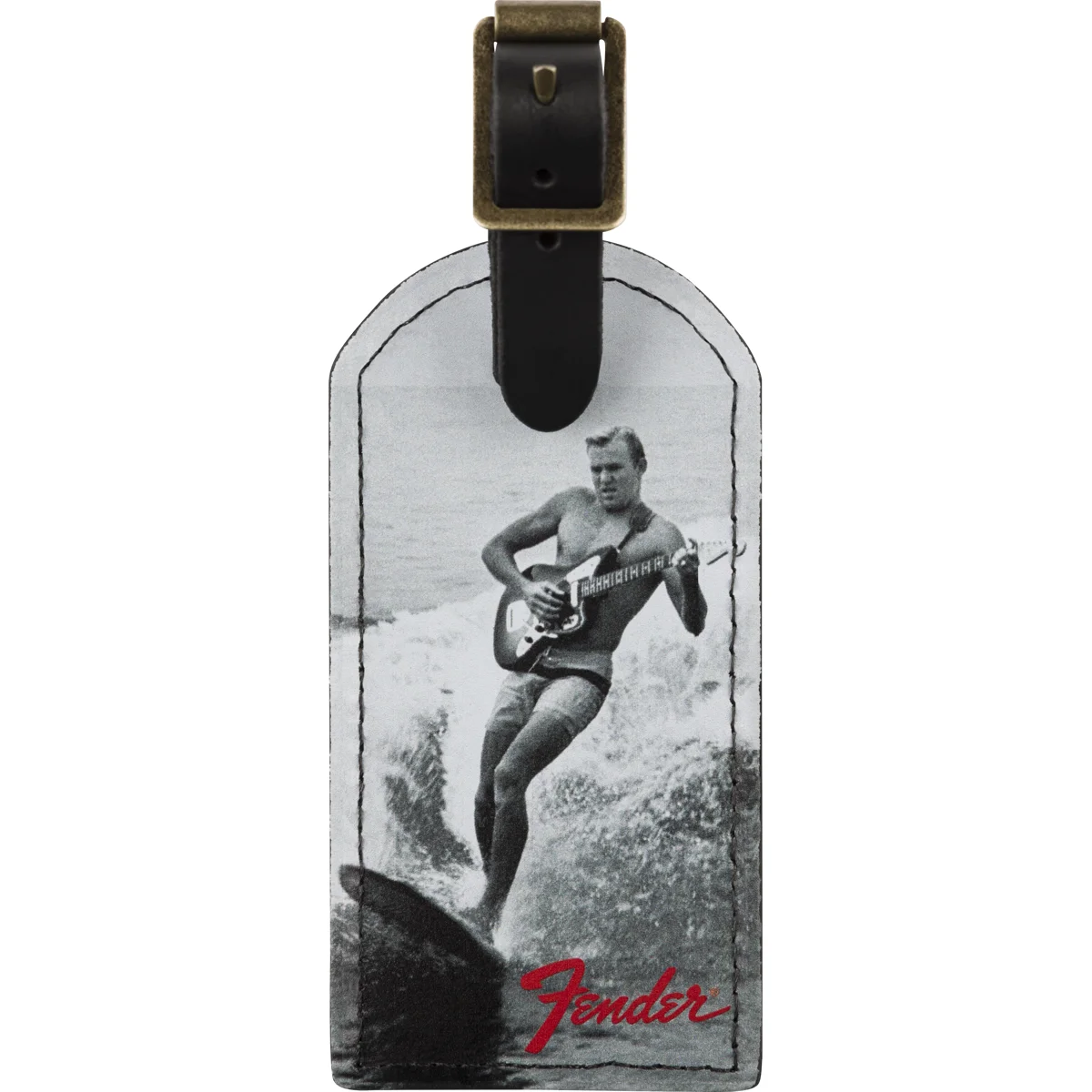 Vintage Luggage Tag, Scuba Diver