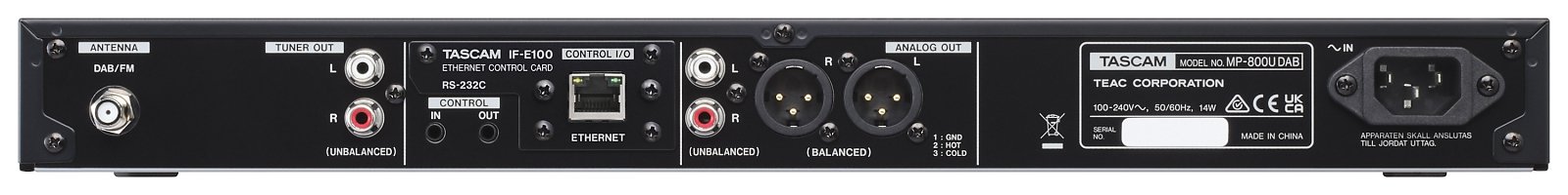 MP-800UDAB Medienplayer mit  Bluetooth-Option