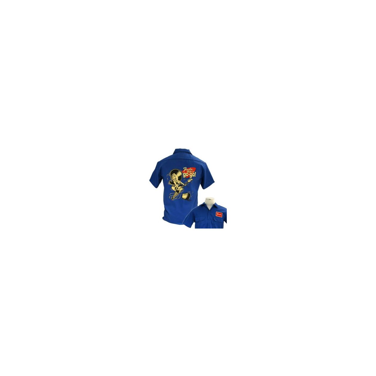 Workshirt Fender Go Go blau Size M