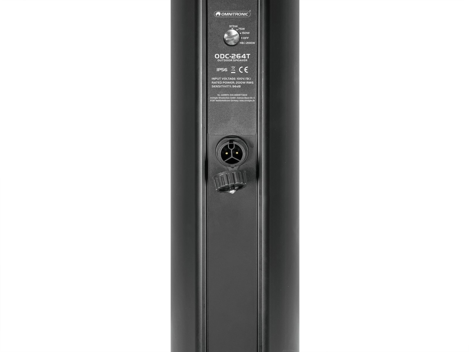 ODC-264T Outdoor-Säulenlautsprecher schwarz