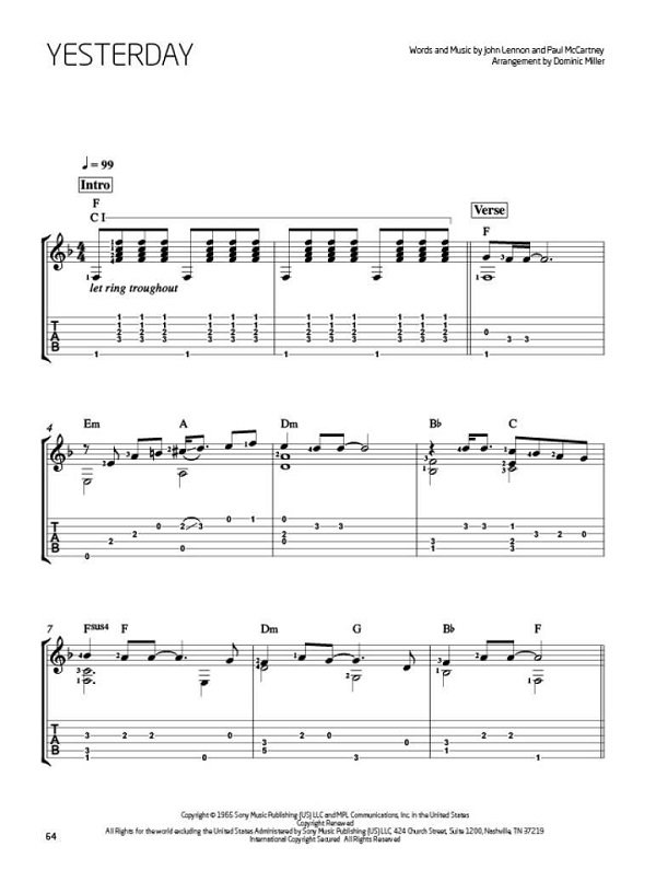 The Beatles Arranged by Dominic Miller
