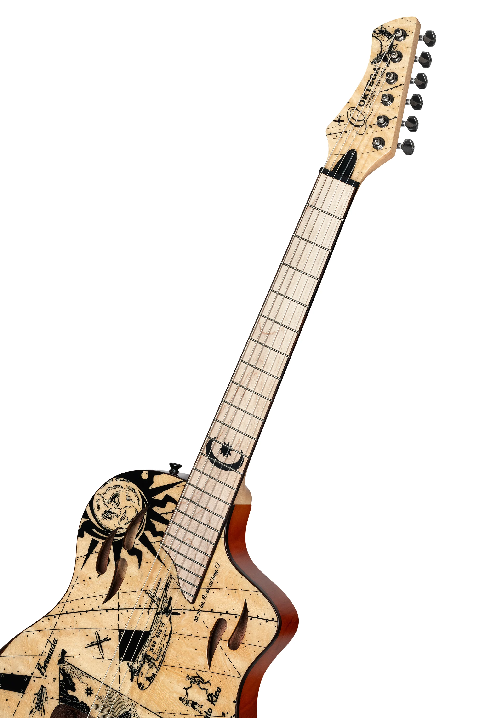 RTPG-LS2 Tourplayer Konzertgitarre - Indigo Blue Graphic