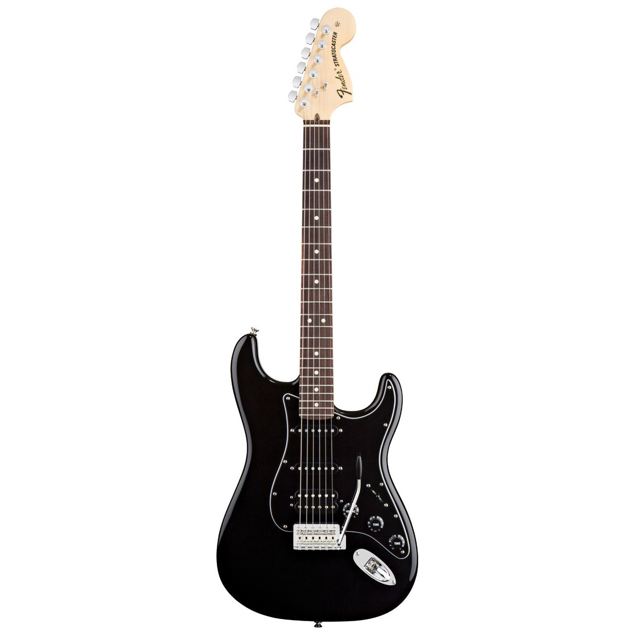 American Special Stratocaster HSS E-Gitarre in Schwarz