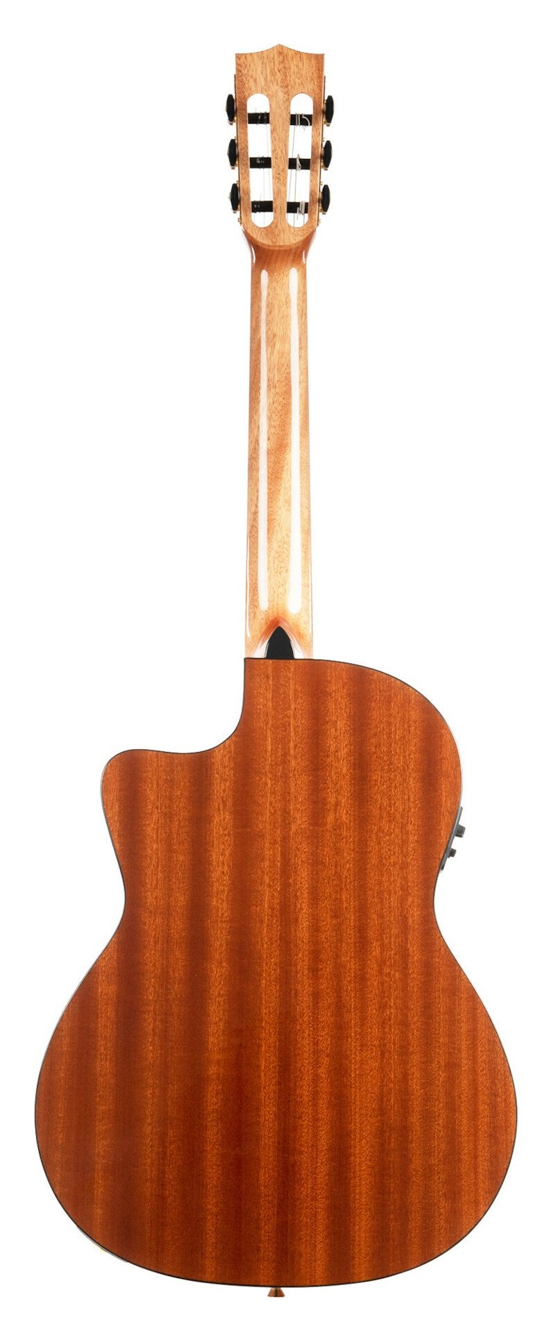 Kala KA-GTR-MTN-E - Solid Mahogany Thinline Nylon Guitar, with Bag
