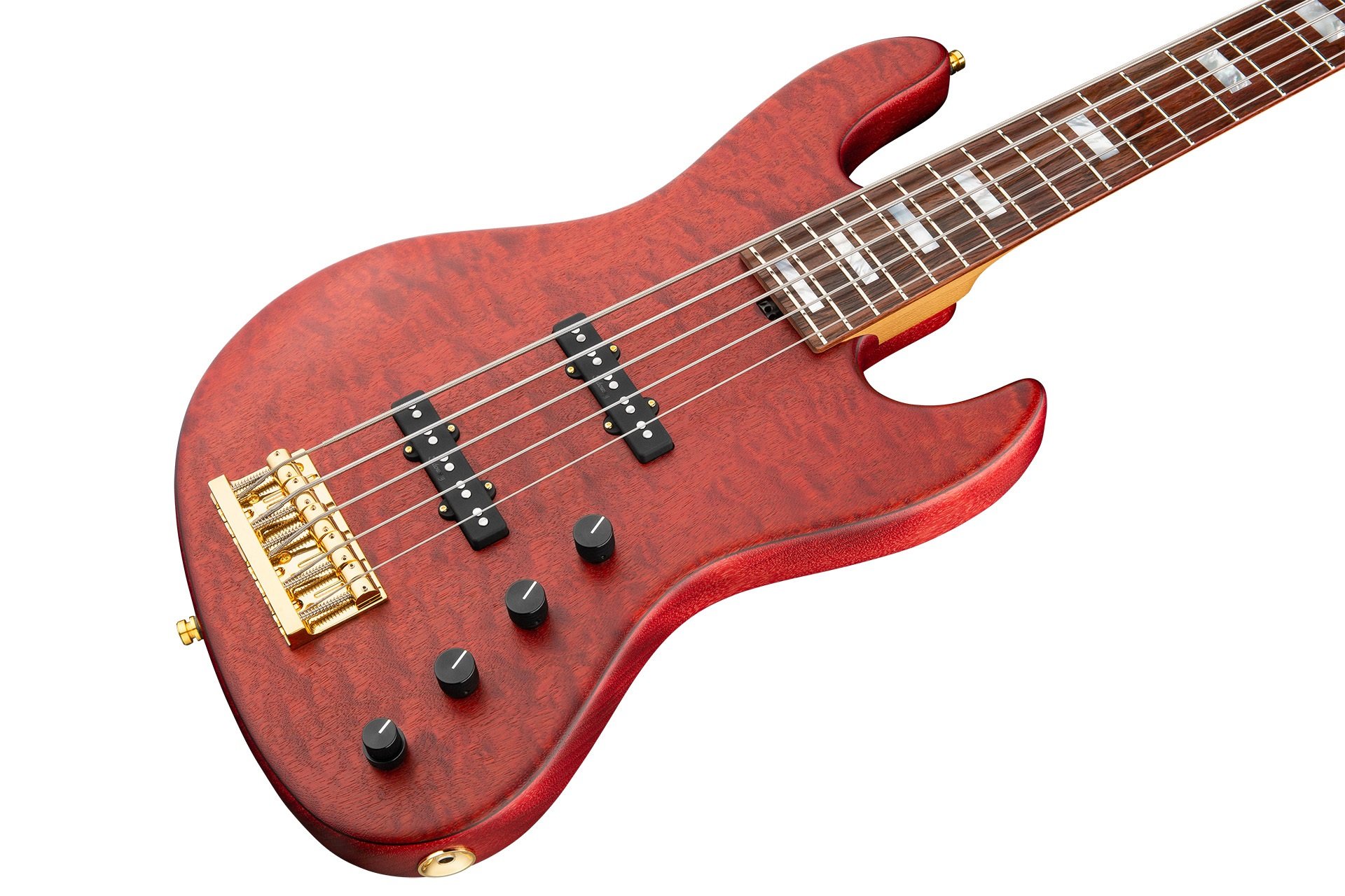 MetroLine 21-Fret Standard J/J Bass, Limited Edition 2023, 5-String - Majestic Red