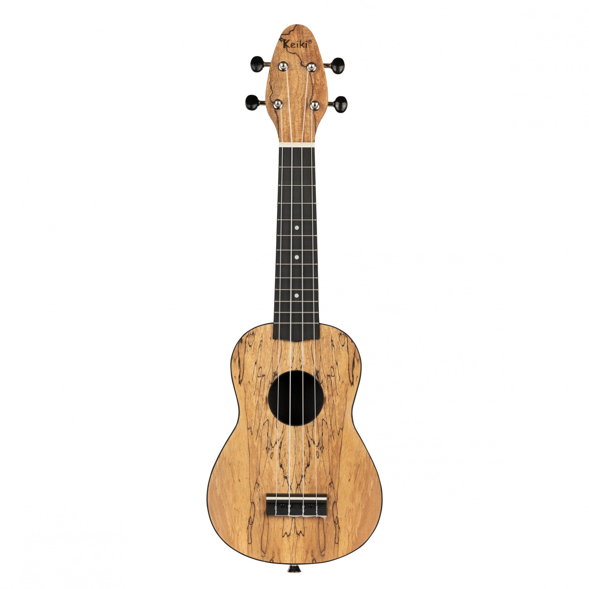 Ukulele Set "spalted maple" inkl. Gymbag/H-Tuner/5 Picks/Gurt
