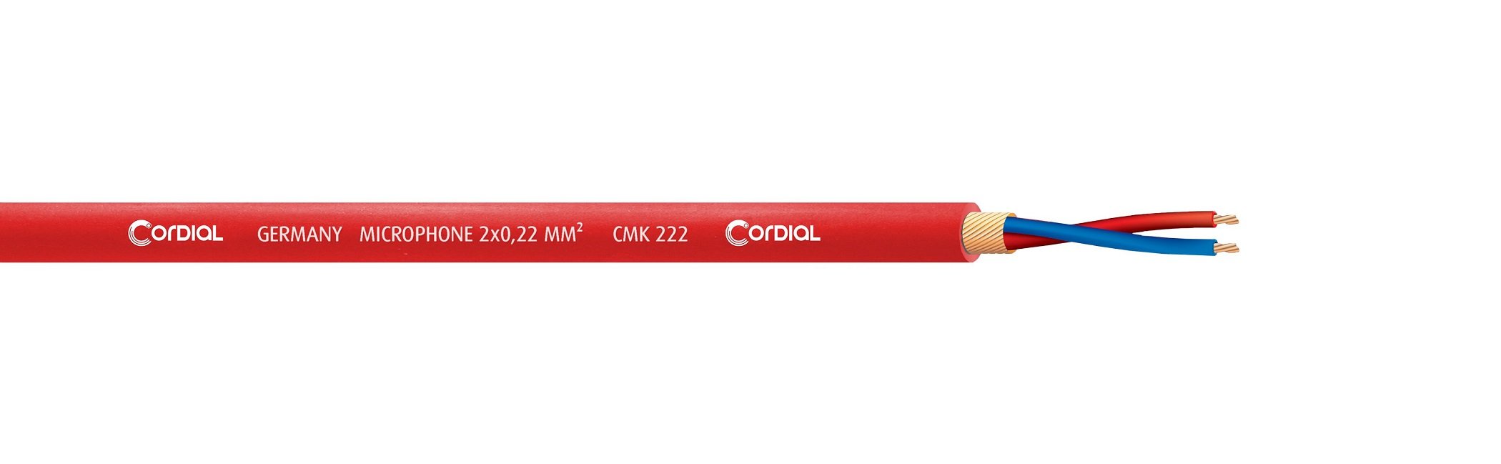 CMK 222 Mikrofonkabel rot, Meterware