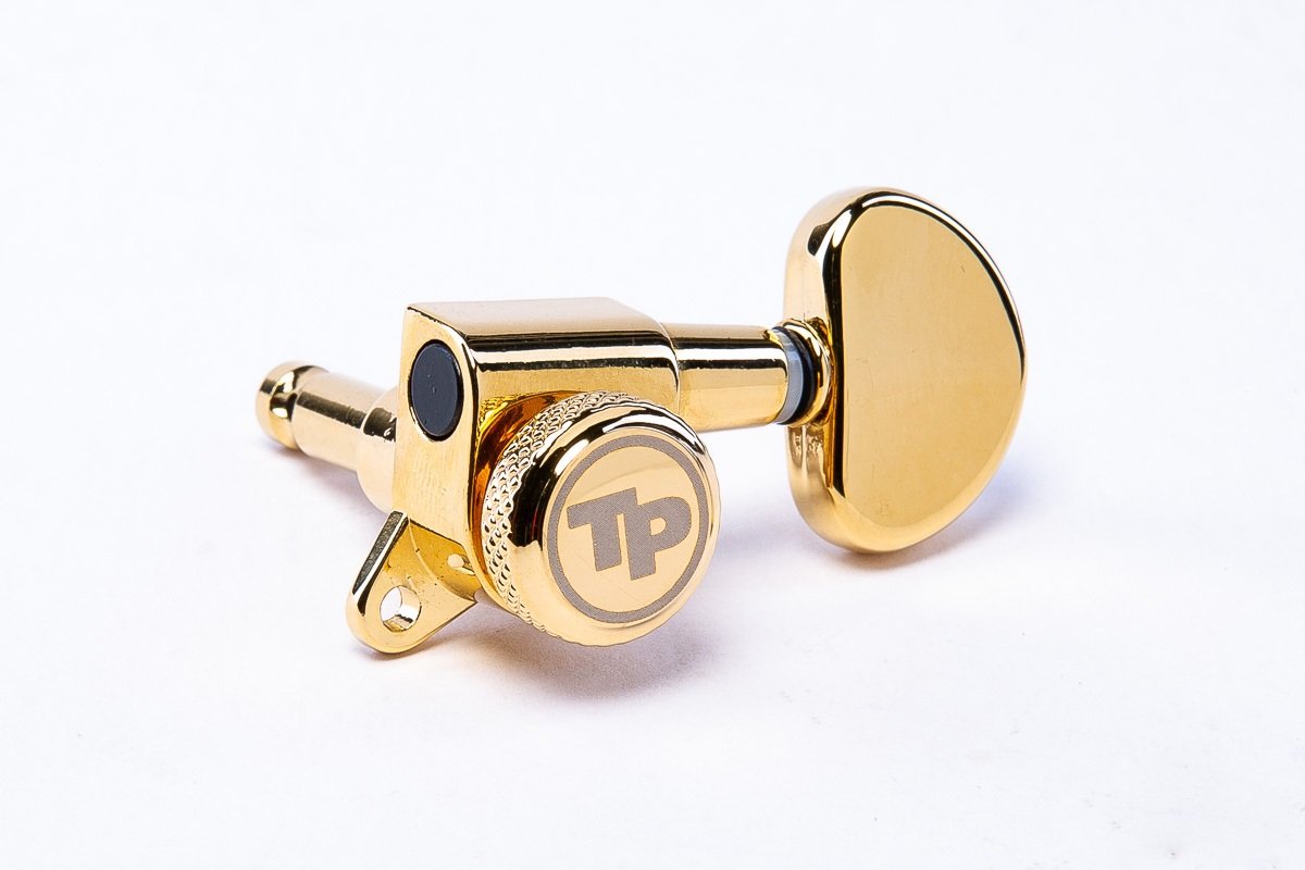 GKL33K-G Locking Tuner with 18:1 Gear Ratio and "Kidney" Style Button - Guitar Machine Heads, 3 + 3 