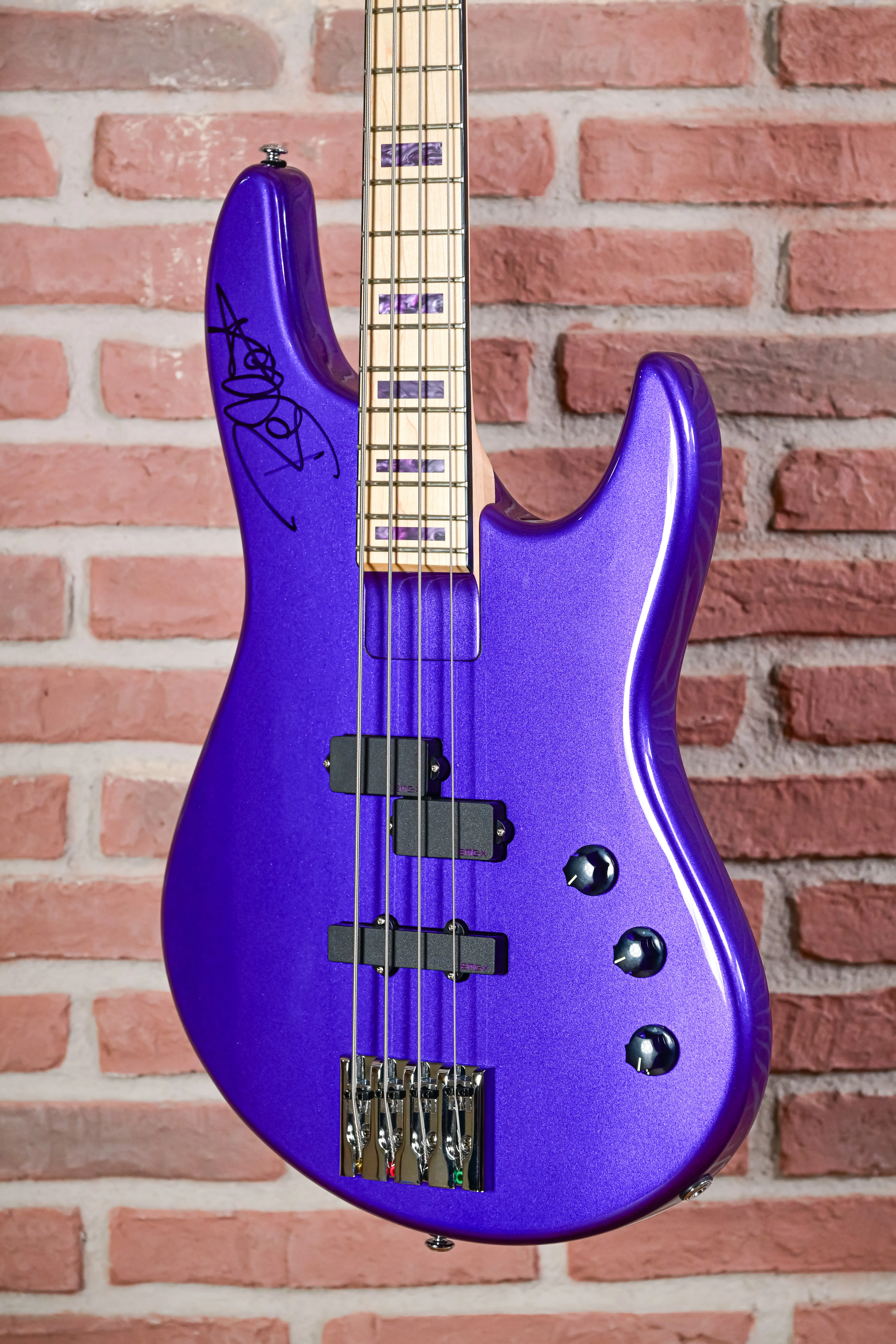 NC-4 Signed by Frank Bello Signature Bass Metallic Purple #1