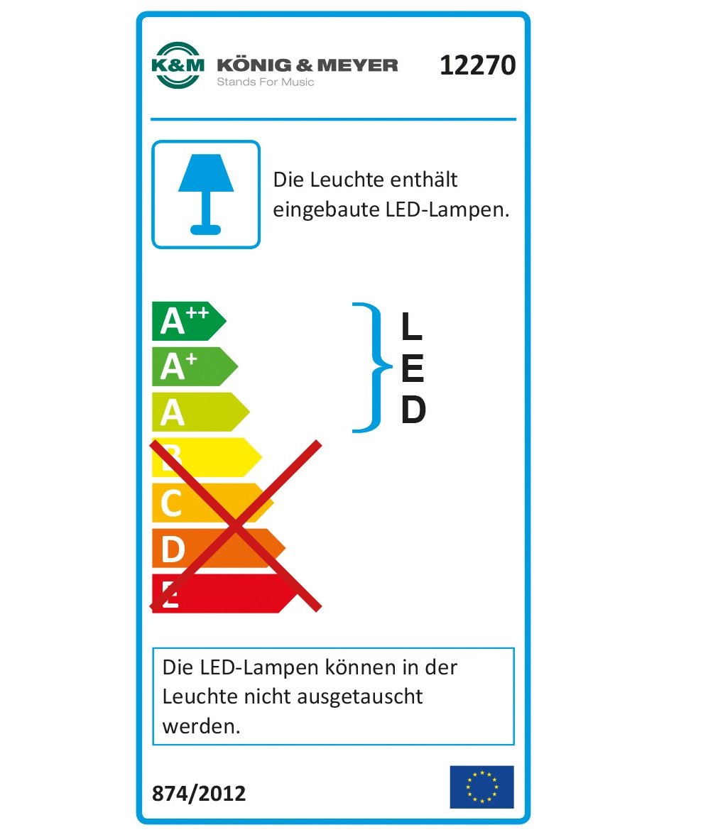 12270 Notenpultleuchte Twin Head