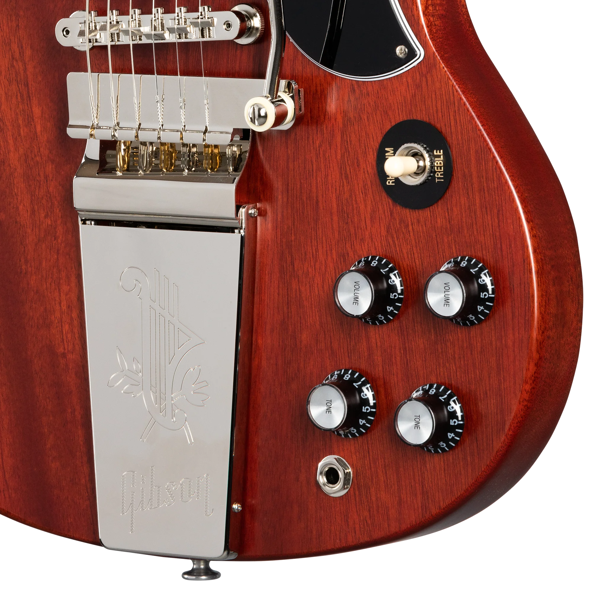 SG Standard 61 Maestro Vibrola Faded Vintage Cherry