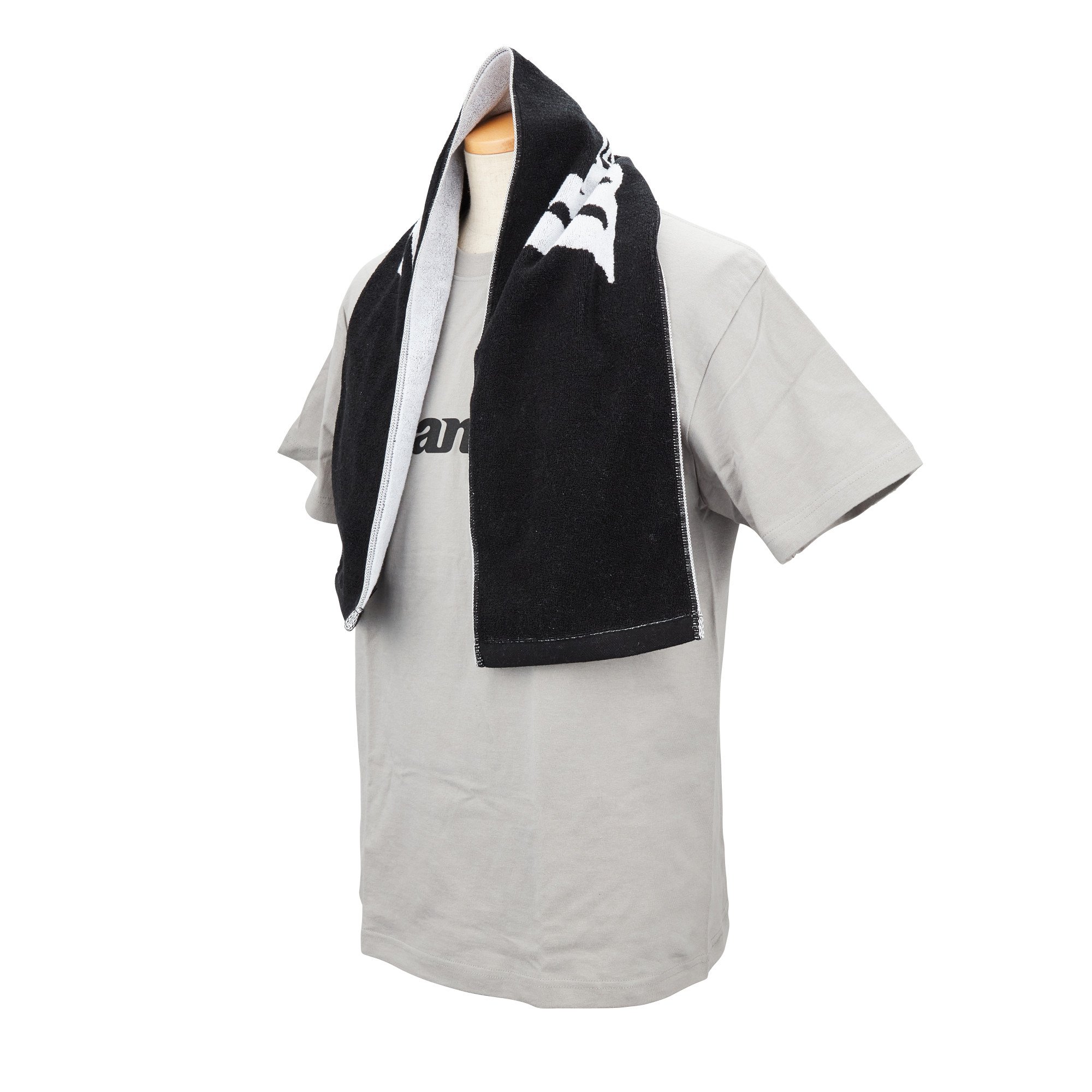 Towel Black, White Logo