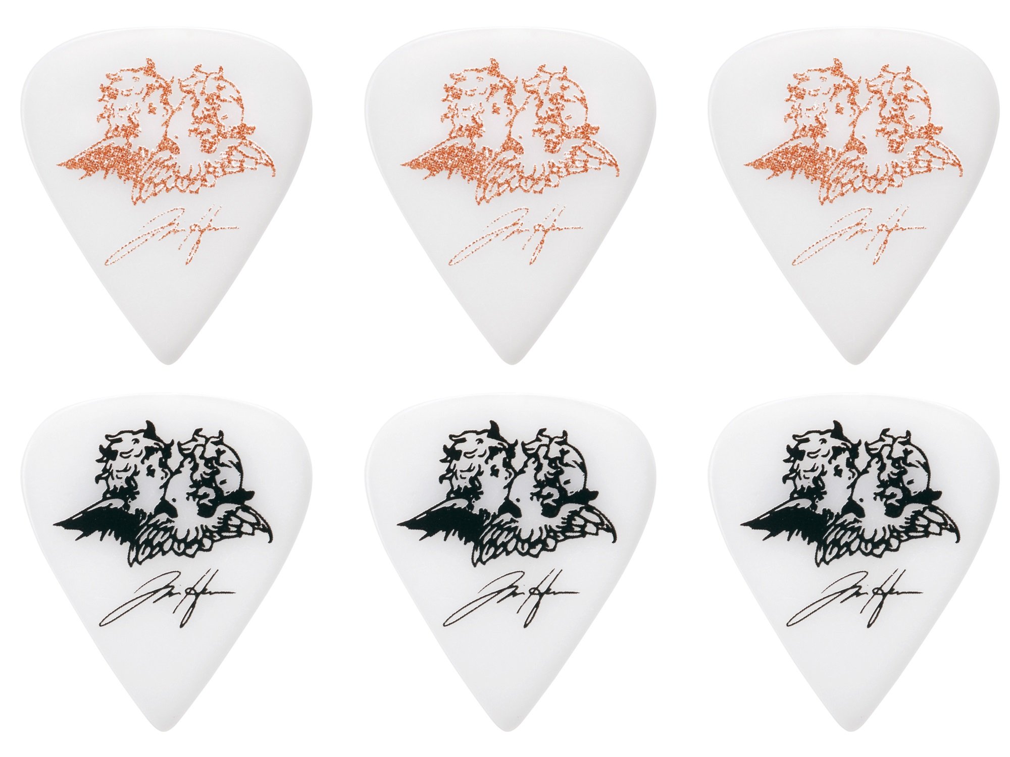 Pick "Tim Henson" White, Heavy, 6er Set