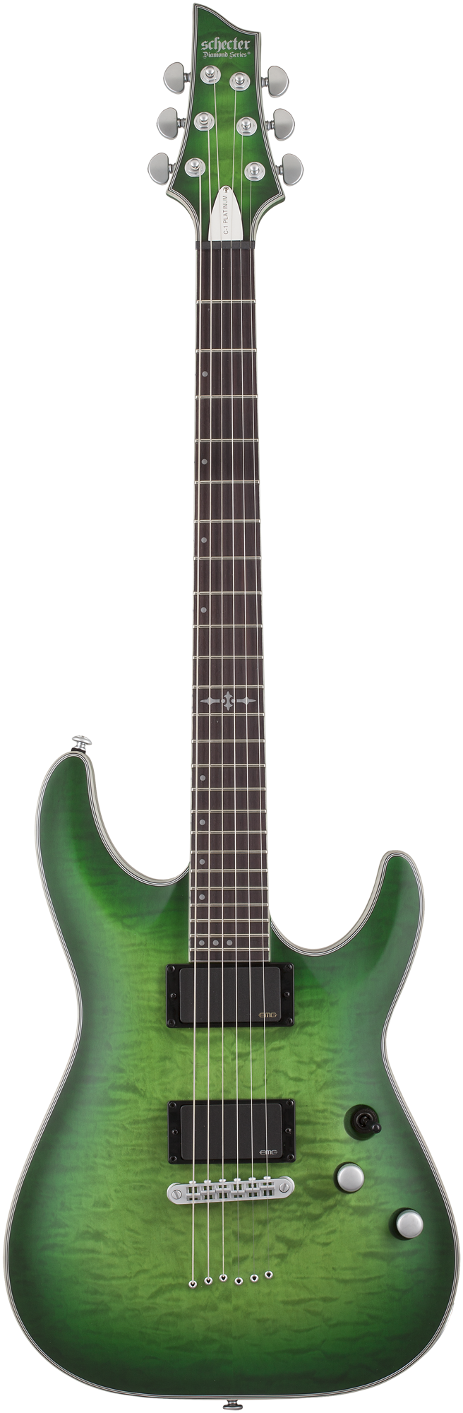 C-1 Platinum Satin Green Burst E-Gitarre