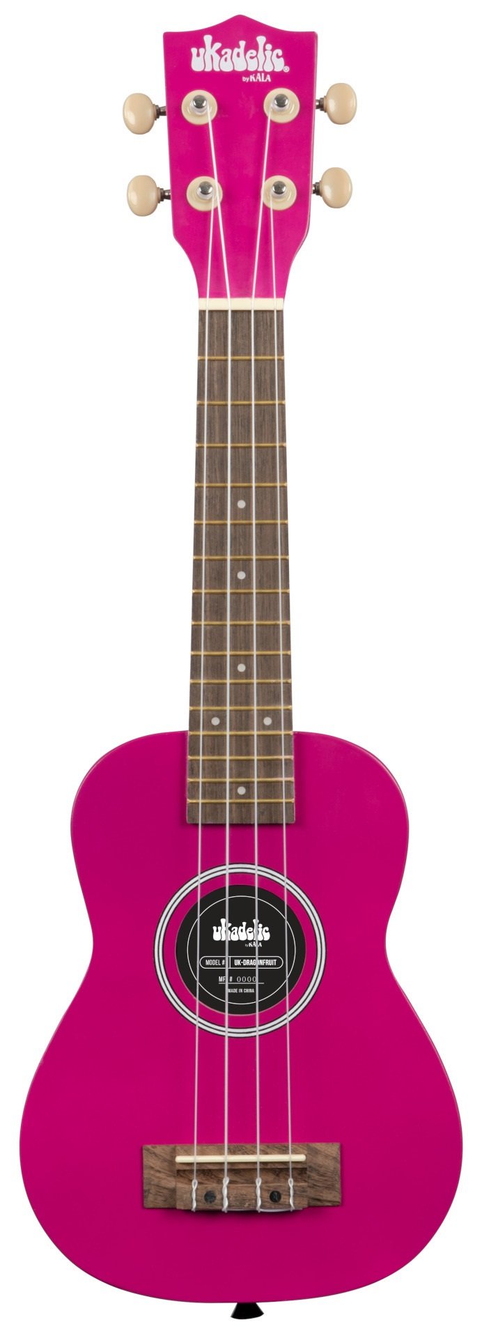 Ukadelic Soprano Ukulele Dragon Fruit