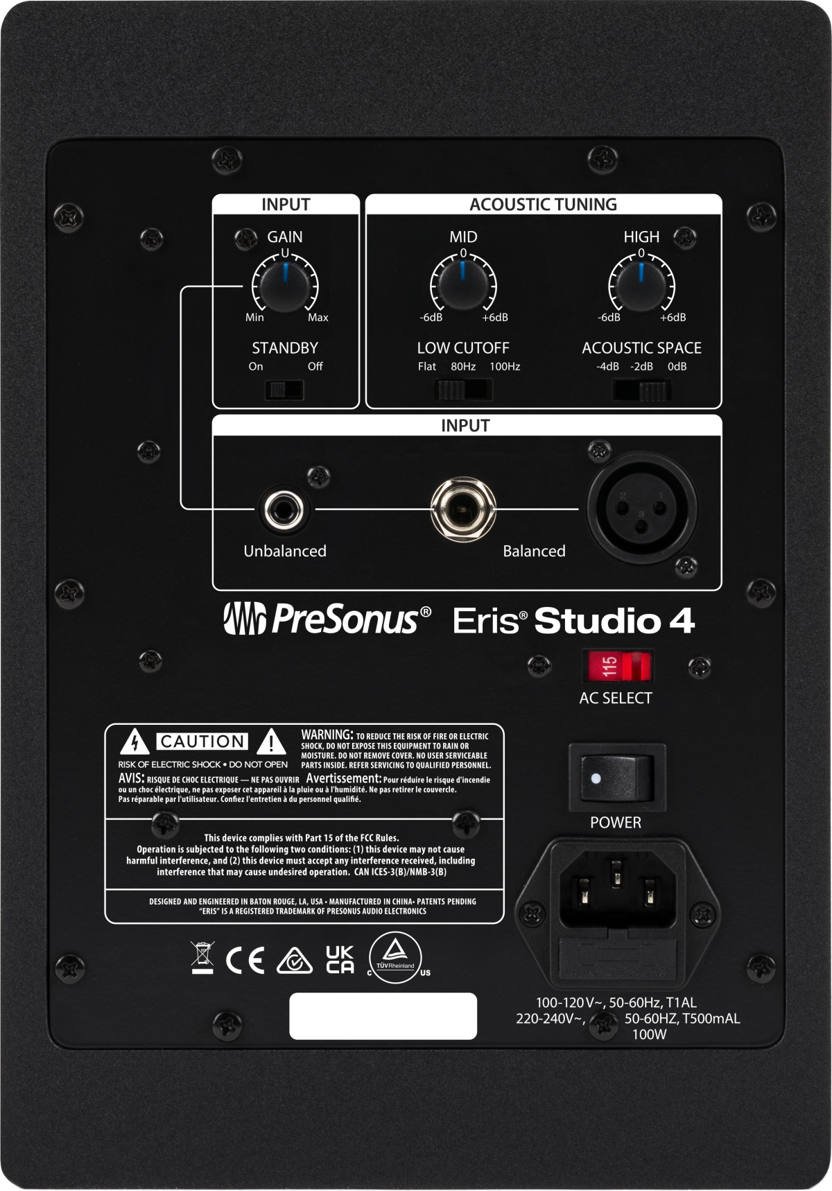 Eris® Studio 4, Black, 220-240V EU