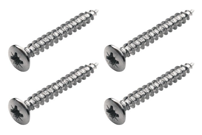 Screws 35 mm, 4 pcs. - Chrome