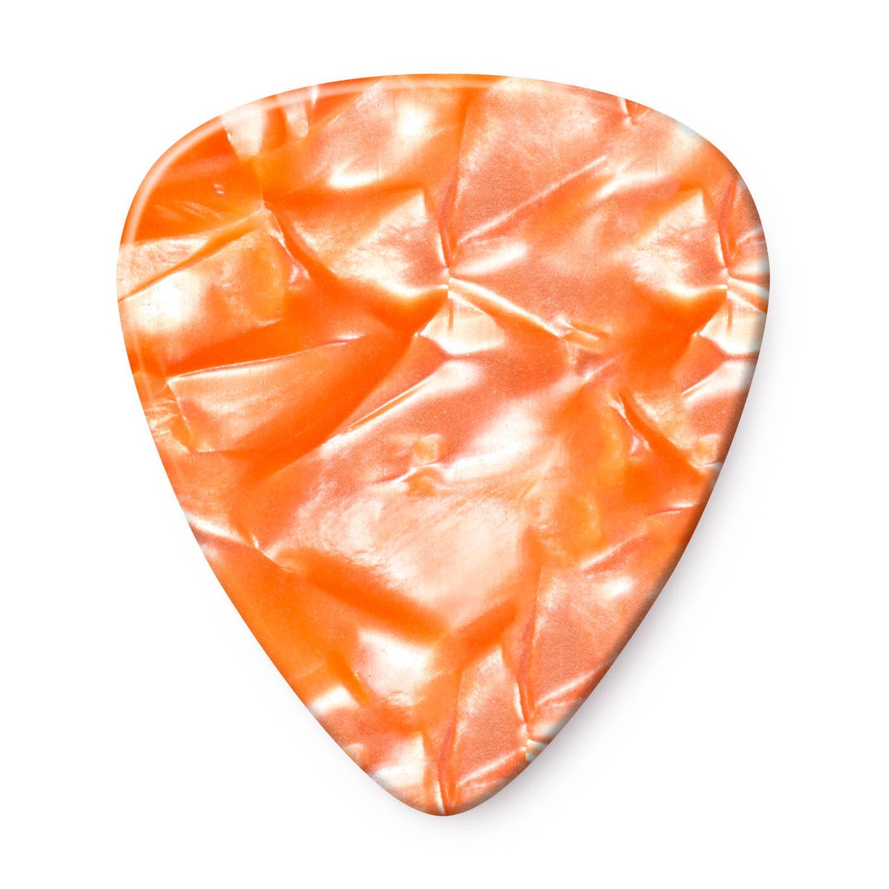Genuine Celluloid Player's Pack, 12 pcs, perloid orange, heavy